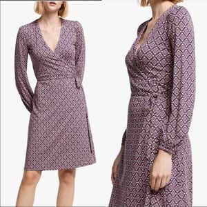 Boden Elodie Jersey Belted Wrap Dress
